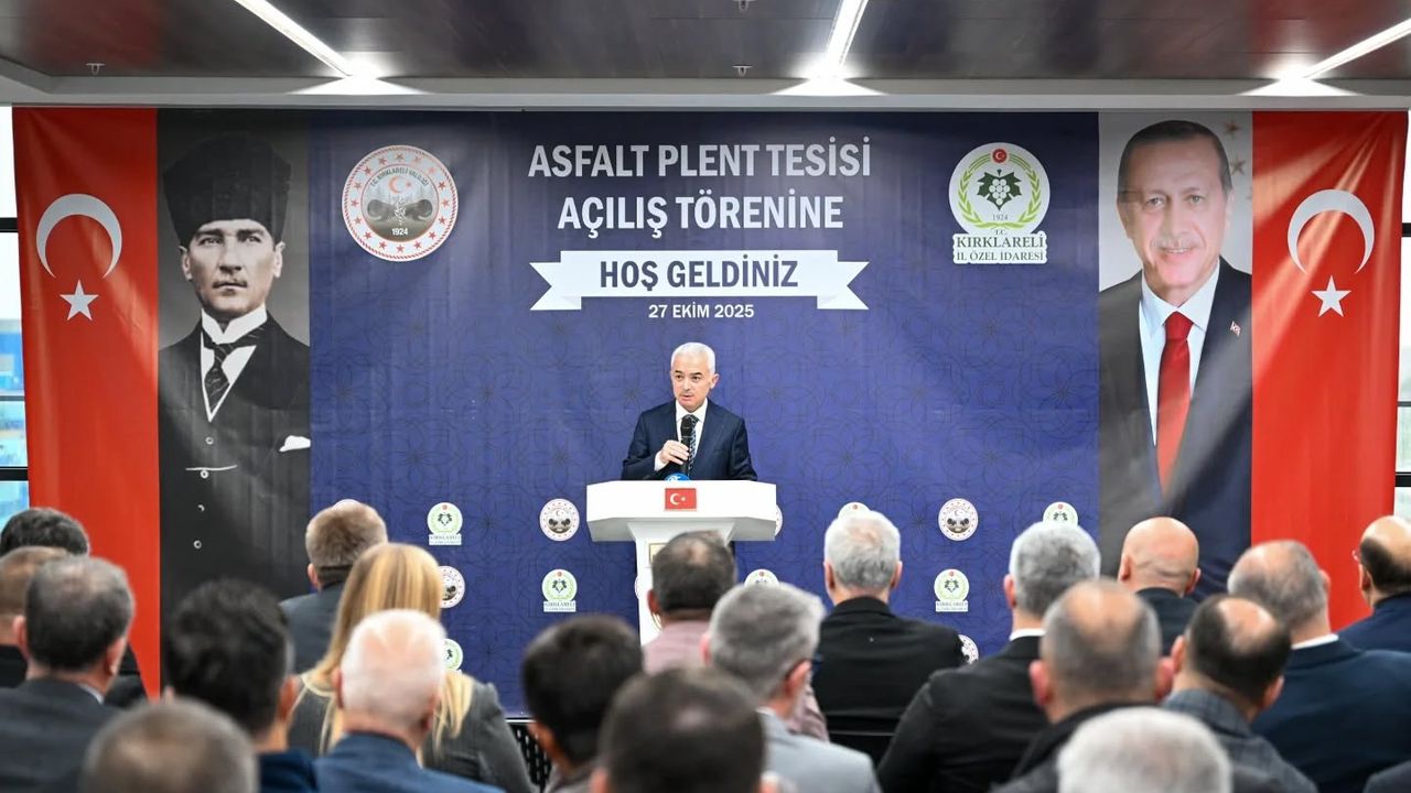 Kırklareli Asfalt Plent Tesisi Hizmete Açıldı