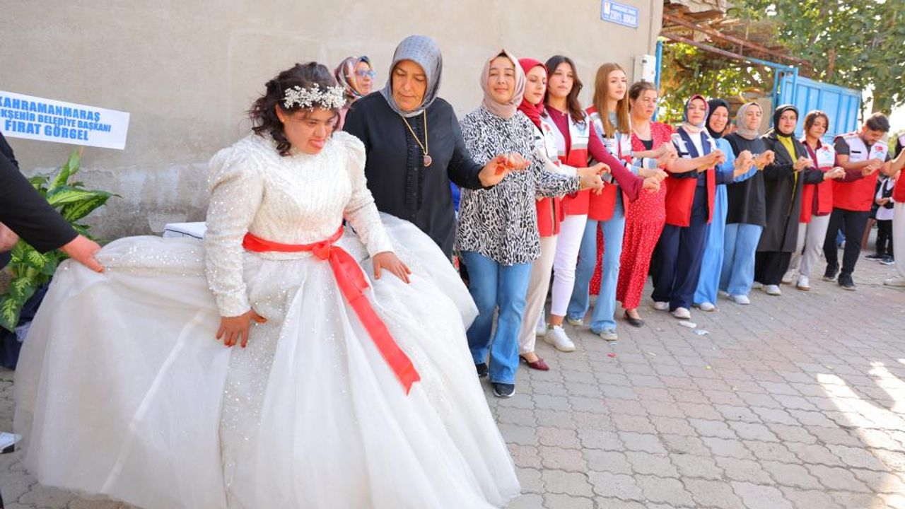 Down sendromlu Melek'in gelinlik hayali gerçek oldu