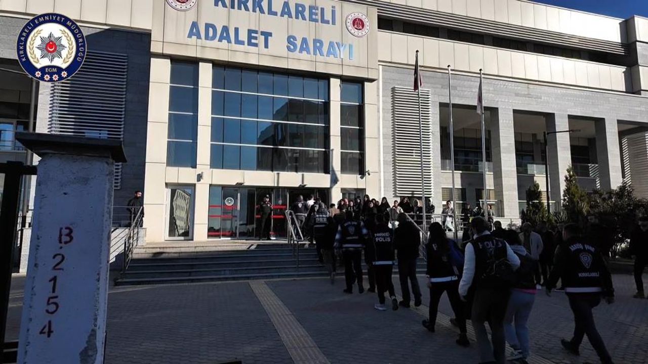 Kırklareli'nde Daltonlar operasyonu: Yakalanan 18 şüpheliden 4'ü tutuklandı