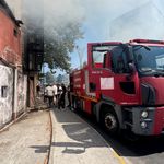Depoda çıkan yangın korkuttu
