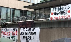 Danimarkalı ve Finlandiyalı öğrencilerden Filistin’e destek