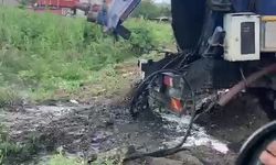 Tekirdağ'da çevre skandalı: TESKİ aracı dereyi kirletirken böyle görüntülendi