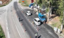 Kırklareli'de dron destekli trafik denetimi