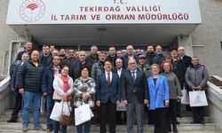 Tekirdağ'da çiftçilere tarımda suyun etkin kullanımı anlatıldı