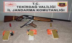 Tekirdağ'da jandarma operasyonlarında ruhsatsız silahlar ele geçirildi