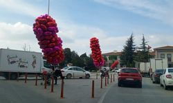 Kırklareli sokakları balonlarla renklendi