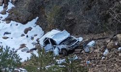Gümüşhane’de otomobil 80 metrelik uçuruma yuvarlandı: 1 ölü
