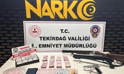 Tekirdağ'da polis uygulamalarında çok sayıda uyuşturucu madde ve silah ele geçirildi