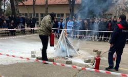 Kırklareli Belediyesi Öğrencilere Yangın Eğitimi Verdi