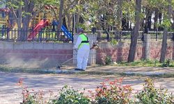 Büyükkarıştıran’da Park ve Yeşil Alanlarda Temizlik Mesaisi