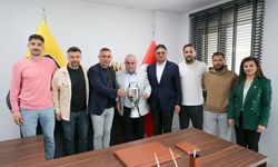 Aliağaspor FK, şampiyonluk kupasını aldı