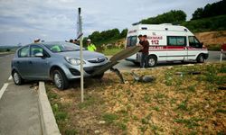 Tekirdağ'da araçlar çarpıştı; 1 yaralı