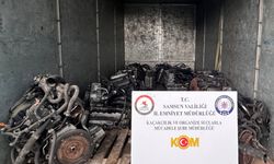 Samsun'da 13 adet gümrük kaçağı lüks araç motoru ele geçirildi