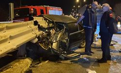 Sivas’ta feci kaza: Tofaş bariyere ok gibi saplandı, sürücüsü yaralandı