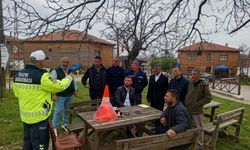 Kırklareli'nde traktör sürücüleri bilgilendirildi
