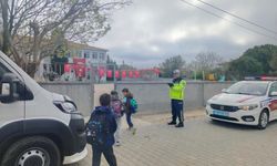 Kırklareli'nde öğrencilere trafik eğitimi