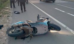 Keşan’da tır ile çarpışan motosikletin sürücüsü yaralandı