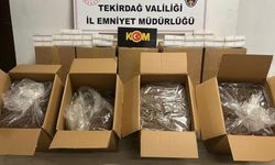 Tekirdağ’da yarım ton tütün ve binlerce makaron ele geçirildi