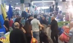 Pazarcı esnafı tarafından kızının yanında darp edildi