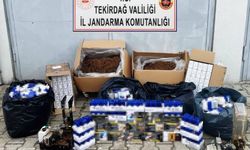 Tekirdağ'da jandarmadan kaçak içki ve tütün operasyonu