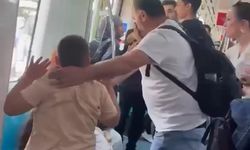 Marmaray'da çocuklarının yanında babayı darbeden iki şahıs yakalandı