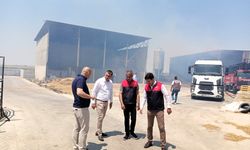 Müdür Karaca, Yem Deposu Yangınını Yerinde İnceledi