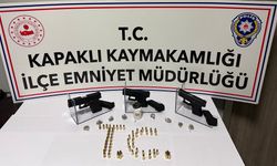 Tekirdağ'da ruhsatsız tabanca ele geçirildi
