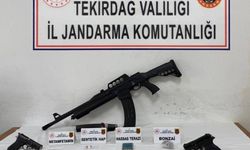 Tekirdağ'da jandarmadan ruhsatsız silah ve uyuşturucu operasyonları