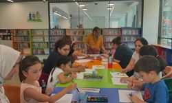 Kütüphanede Patates Baskı Atölyesi Renkli Geçti