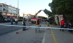 Freni patlayan kamyon ortalığı savaş alanına çevirdi: 4 yaralı