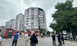 Samsun'da binanın 9. katında çıkan yangında 2 kişi dumandan etkilendi