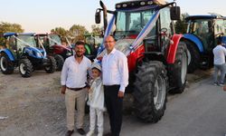 Traktör konvoyu ile sünnet düğünü