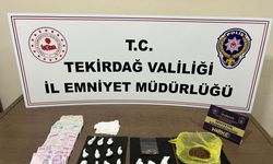 Çorlu'da zehir tacirlerine darbe: Bonzai ve para ele geçirildi