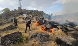 Bitlis'te örtü yangını