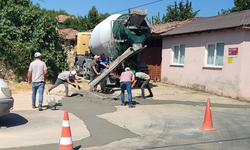 Üsküp’te Yol Onarım Çalışmaları Sürüyor