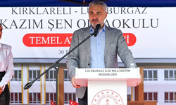 Lüleburgaz'da Kazım Şen Ortaokulu’nun Temeli Atıldı