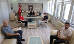 Kaymakam Balaban, Şube Müdürü Polatoğlu’nu Ağırladı