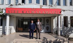 Kaymakam Yıldız’dan Vize Kaymakamı Balaban’a ziyaret