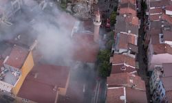 Balat'ta hamamda yangın paniği