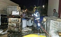 Emet'te depo yangını korkuttu