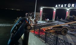 Tekirdağ’da otomobil su kanalında asılı kaldı: 1 yaralı