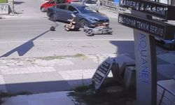 Edirne'de trafik kazası kamerada