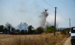 Çanakkale'de tarım arazinde yangın kontrol altına alındı