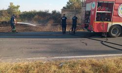 Otluk alanda çıkan yangın korkuttu