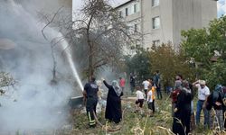 Tekirdağ'da korkutan yangın: Mahsur kalan kediler için ağladılar