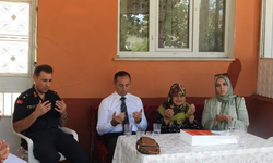 Kaymakam Yıldız, Şehit Ailesini Ziyaret Etti