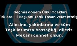 Tarık Tosun Vefat Etti