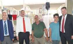 Başkan Talay ve İlçe Protokolünden Esnafı Ziyareti