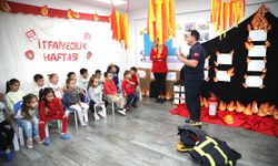 Minik Öğrencilere İtfaiye Haftası Eğitimi