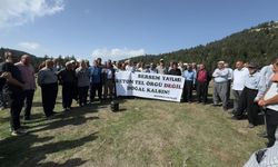 Yayladaki meraya tel örgü tepkisi